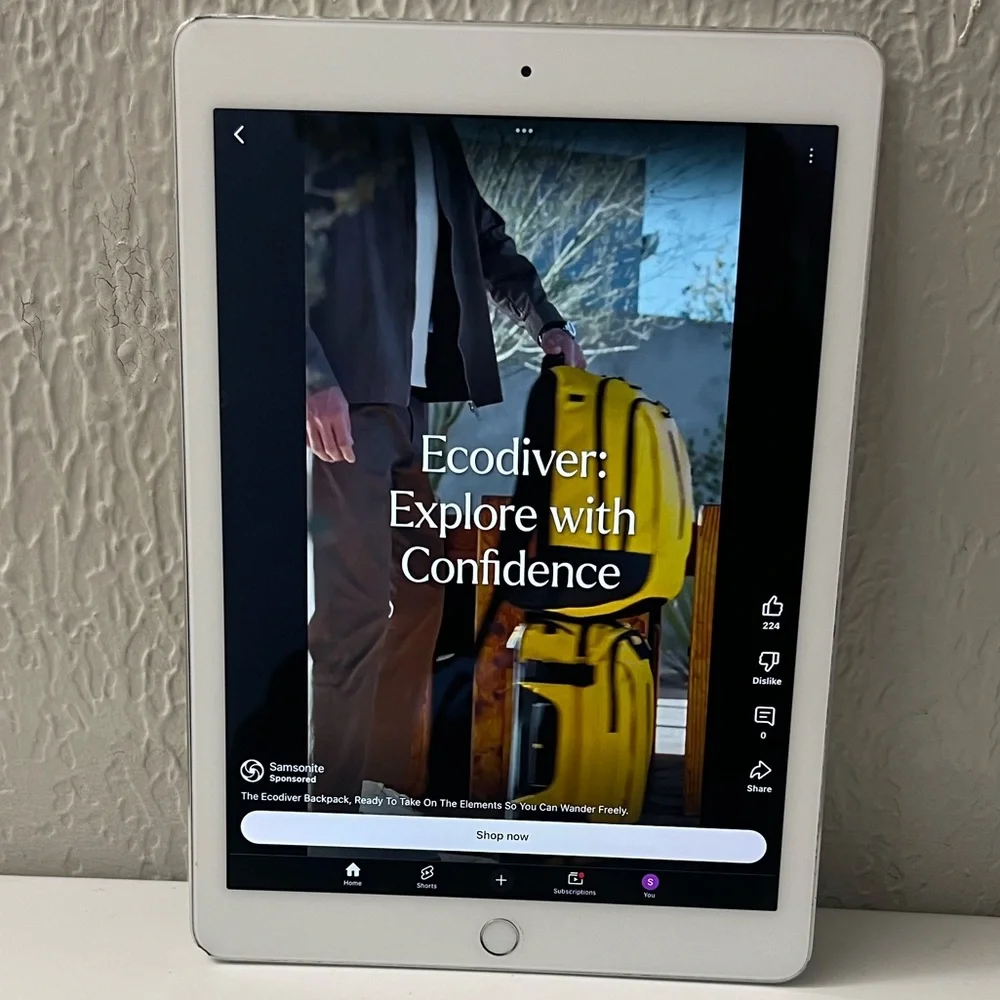 Apple Silver Tablet with Vivid Display